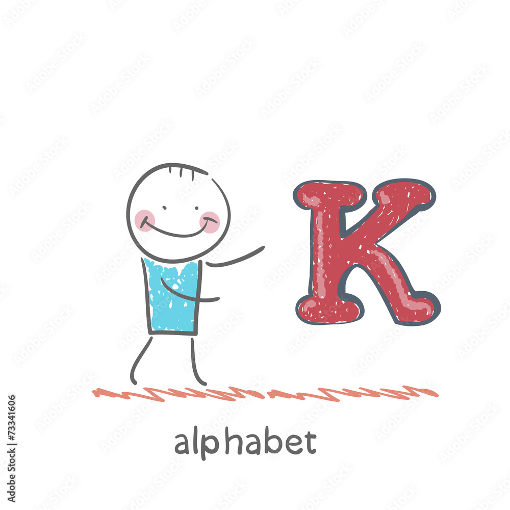 man standing with a letter of the alphabet man standing with a letter of the alphabet