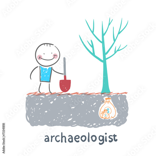 archaeologist is the place where the money is buried