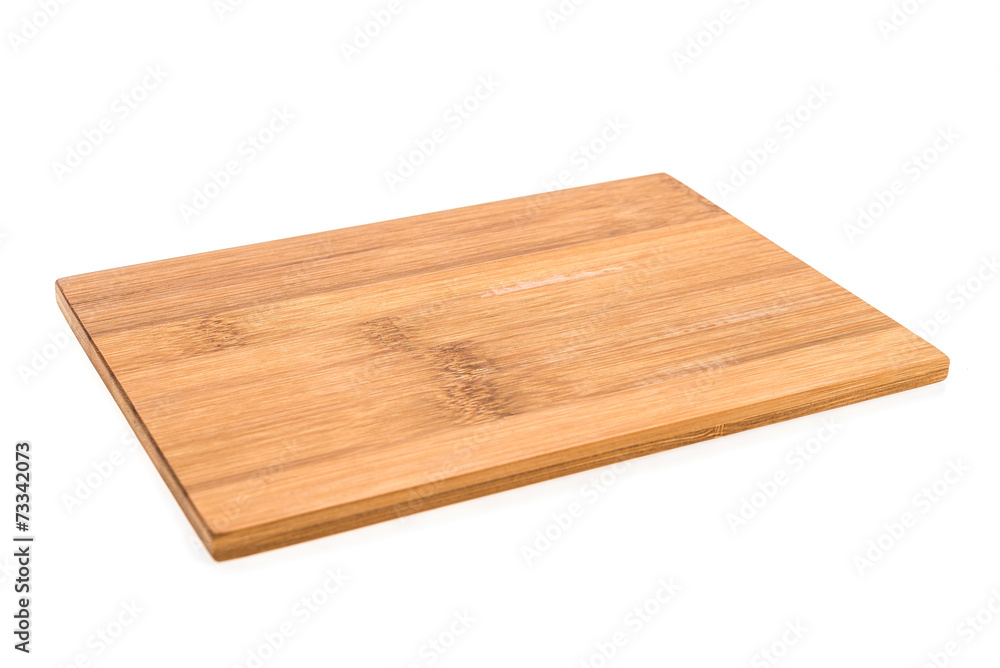 Wooden cutting board isolated on white background Wooden cutting board isolated on white background