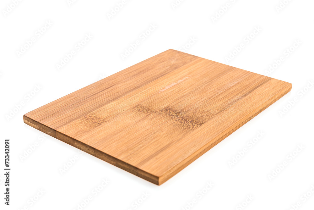 Wooden cutting board isolated on white background Wooden cutting board isolated on white background