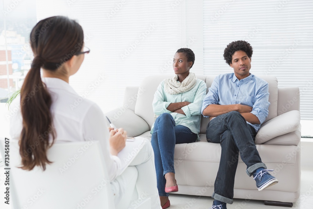 Couple not talking to each other Couple not talking to each other