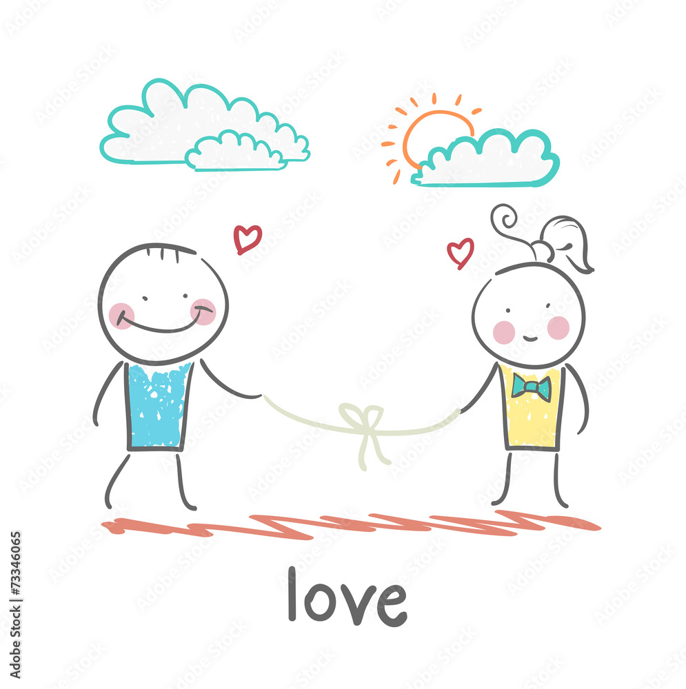 loving girl and the guy holding the thread loving girl and the guy holding the thread