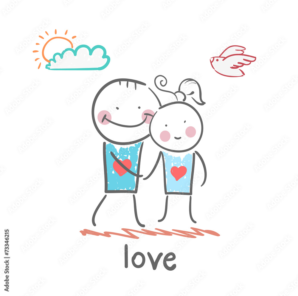 girl and boy in love