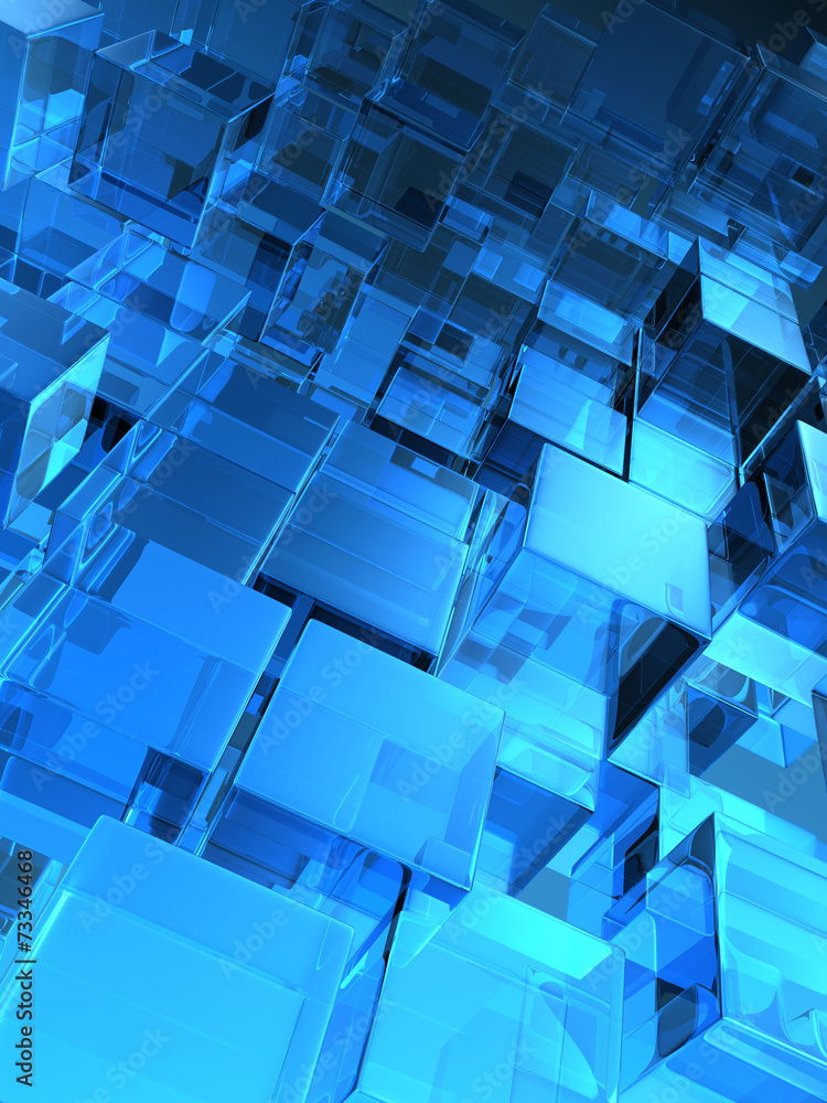 Obraz premium glass cubes