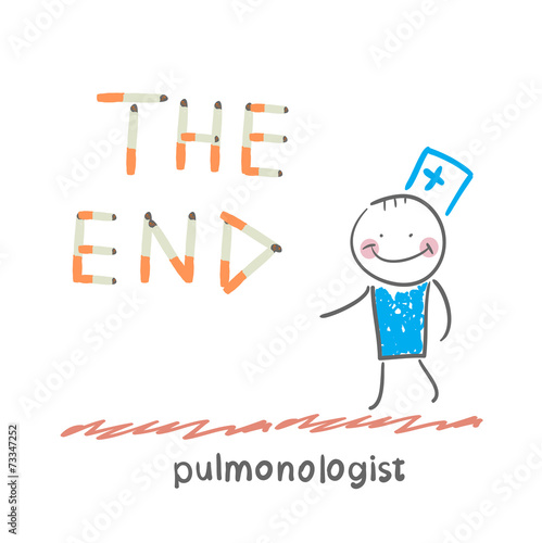 pulmonologist from cigarettes to put the words " the end"