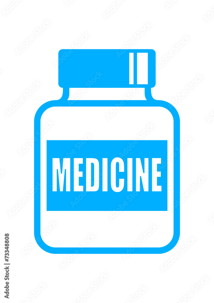 Vial of medicine on white background Vial of medicine on white background