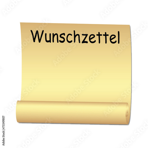 Paper roll, wish list