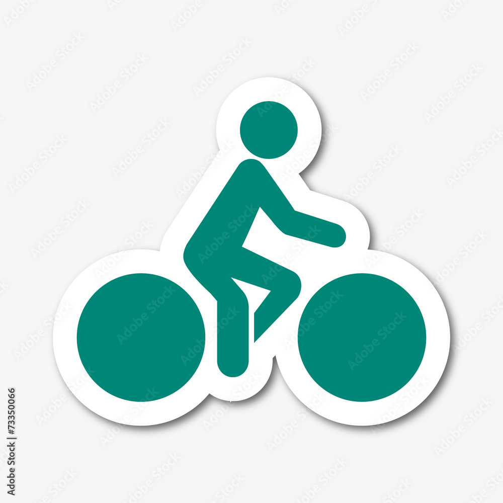 Logo piste cyclable. Stock Vector | Adobe Stock