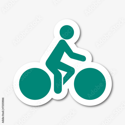 Logo piste cyclable.