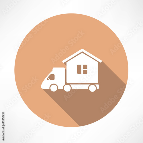 Motorhome car icon.