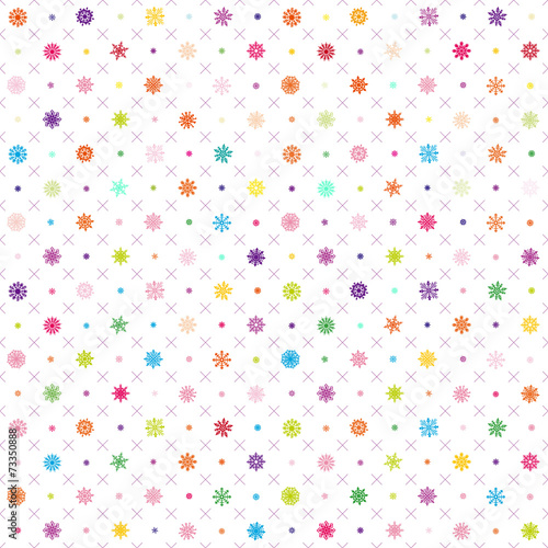 Seamless vector pattern: Christmas garland on a white background