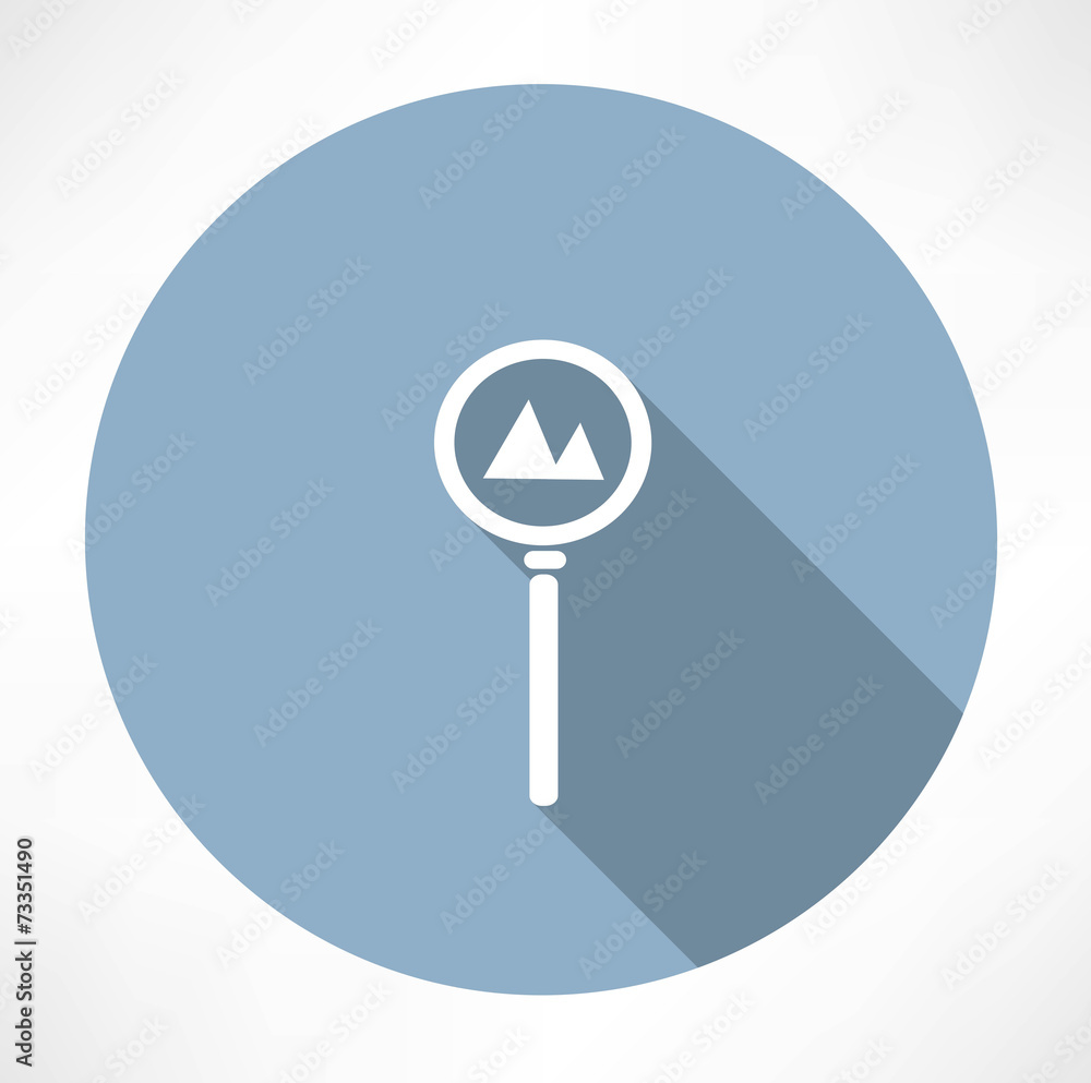 road sign - the mountain icon road sign - the mountain icon
