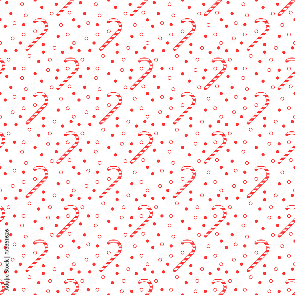 Obraz premium Candy cane seamless pattern