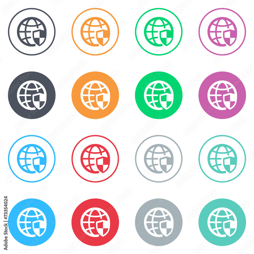 Fototapeta premium Vector flat iButtons