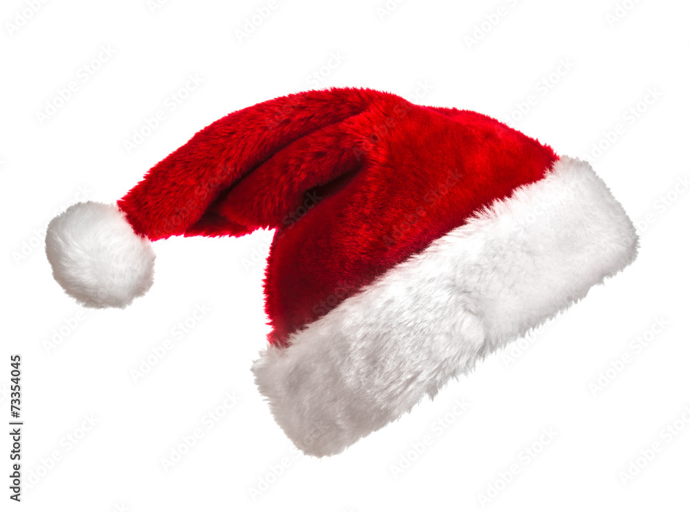 Santa hat on white Santa hat on white