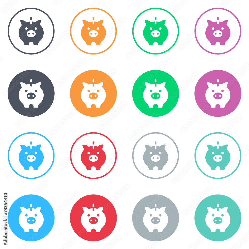 Vector flat iButtons Vector flat iButtons