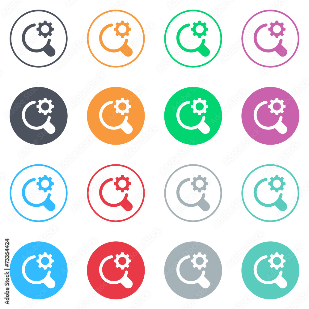 Vector flat iButtons Vector flat iButtons