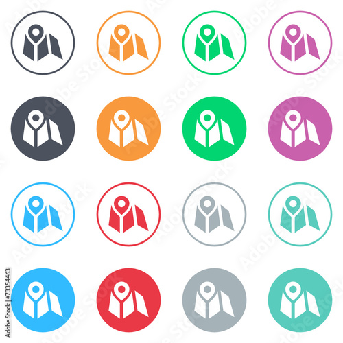 Vector flat iButtons