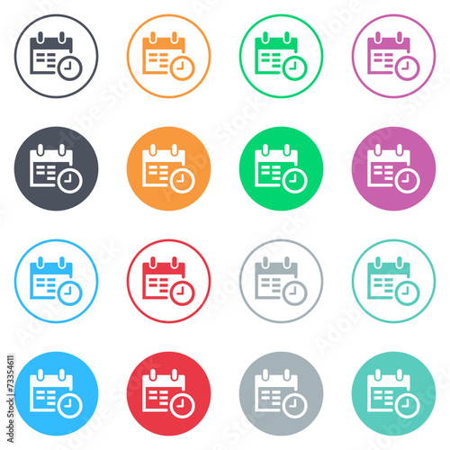 Vector flat iButtons