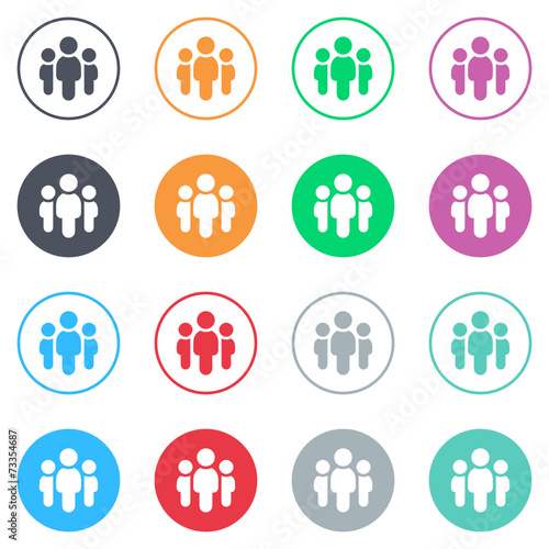 Vector flat iButtons