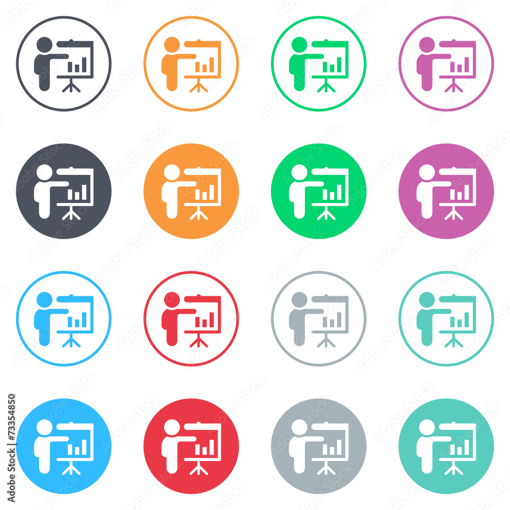Vector flat iButtons Vector flat iButtons