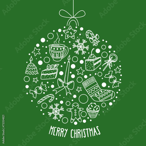 New year circle_green