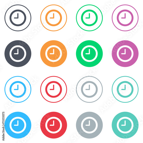 Vector flat iButtons