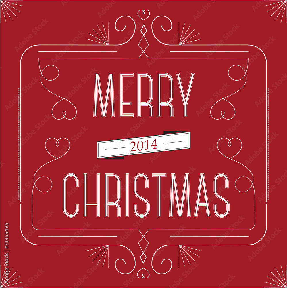 Christmas illustration. Elements isolated on red background. Christmas illustration. Elements isolated on red background.