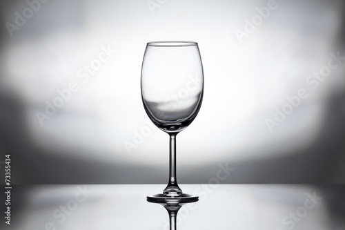 empty red wine glass