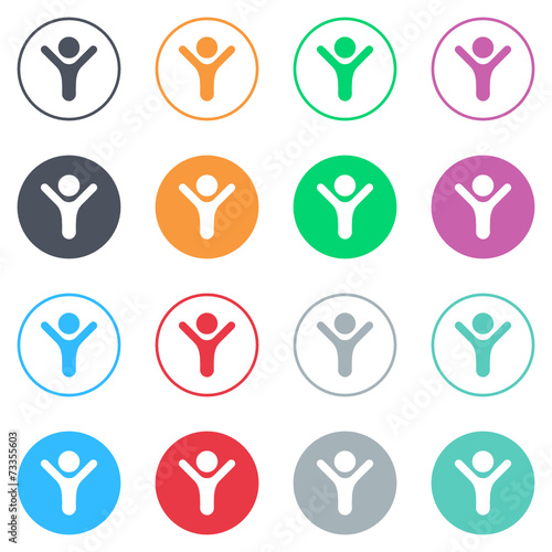 Vector flat iButtons