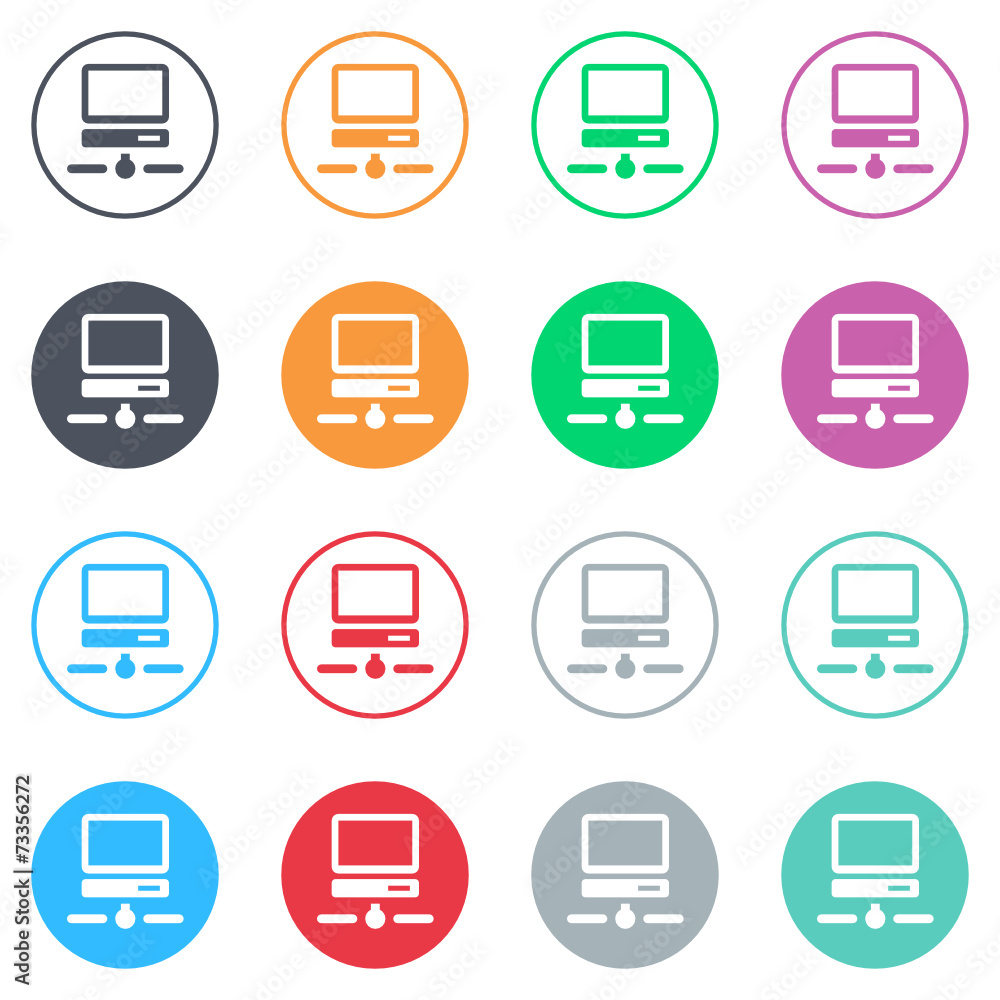 Vector flat iButtons Vector flat iButtons