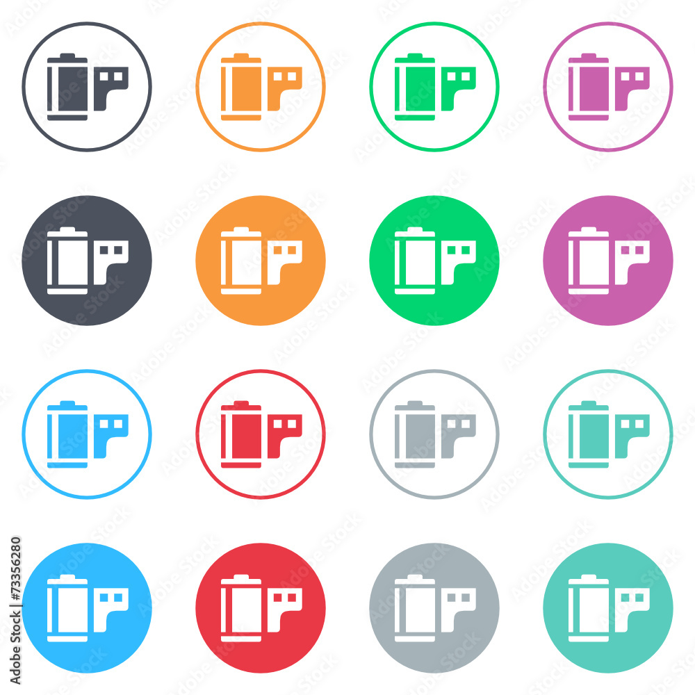 Vector flat iButtons Vector flat iButtons