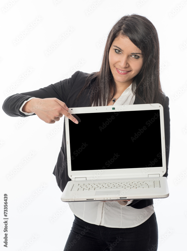 Junge Frau am Laptop Junge Frau am Laptop