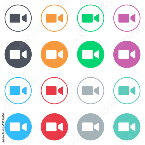 Vector flat iButtons