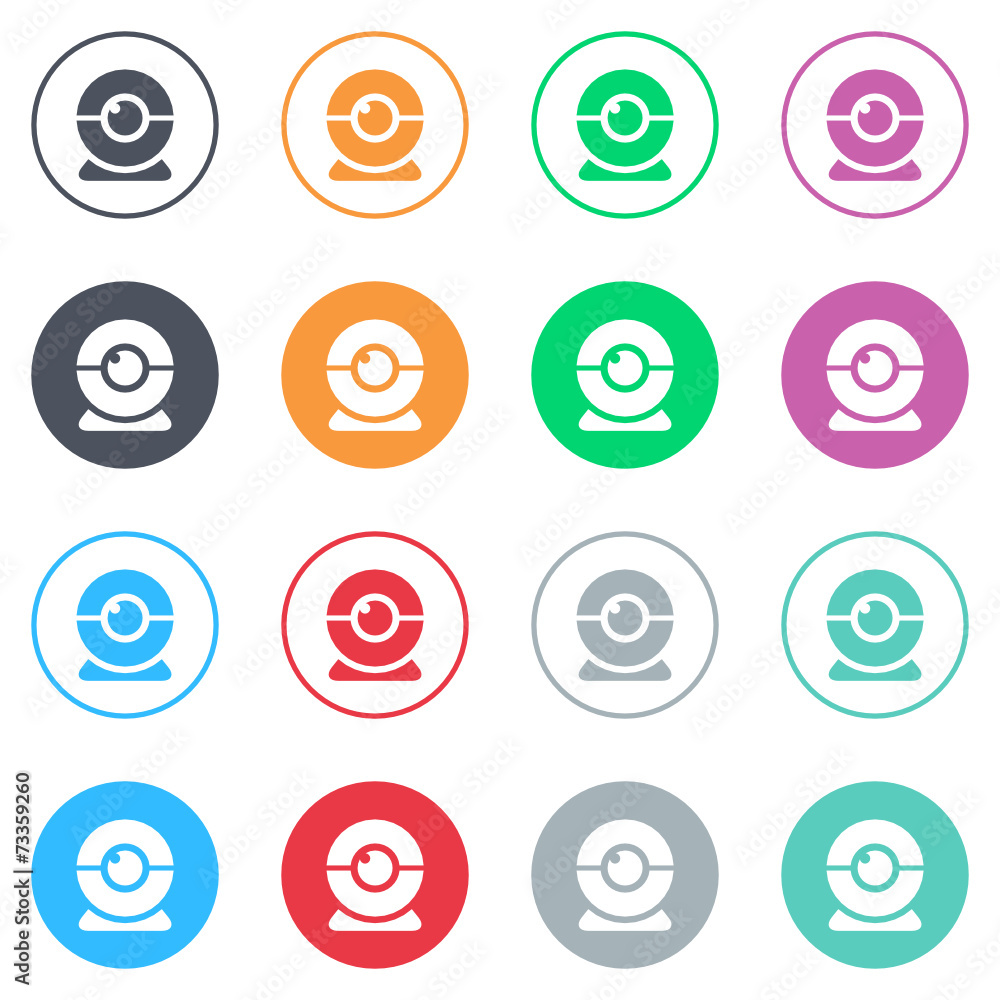 Vector flat iButtons Vector flat iButtons