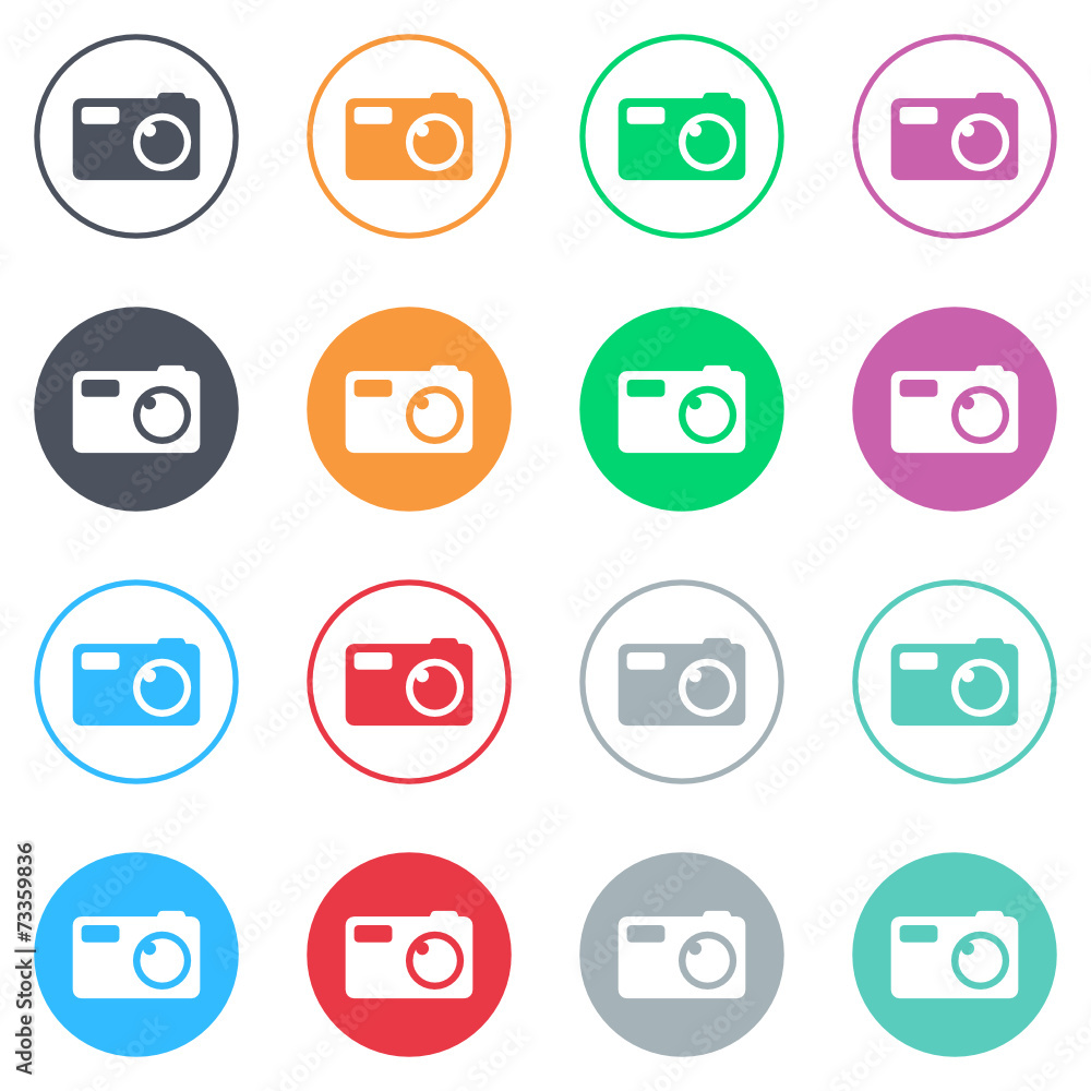 Vector flat iButtons Vector flat iButtons