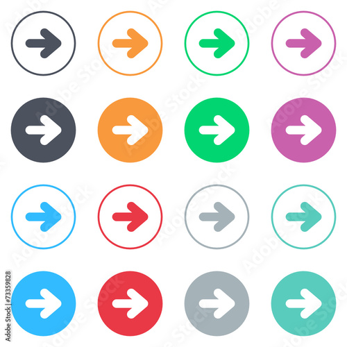 Vector flat iButtons