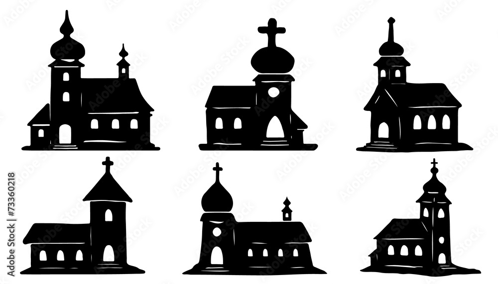 church silhouettes