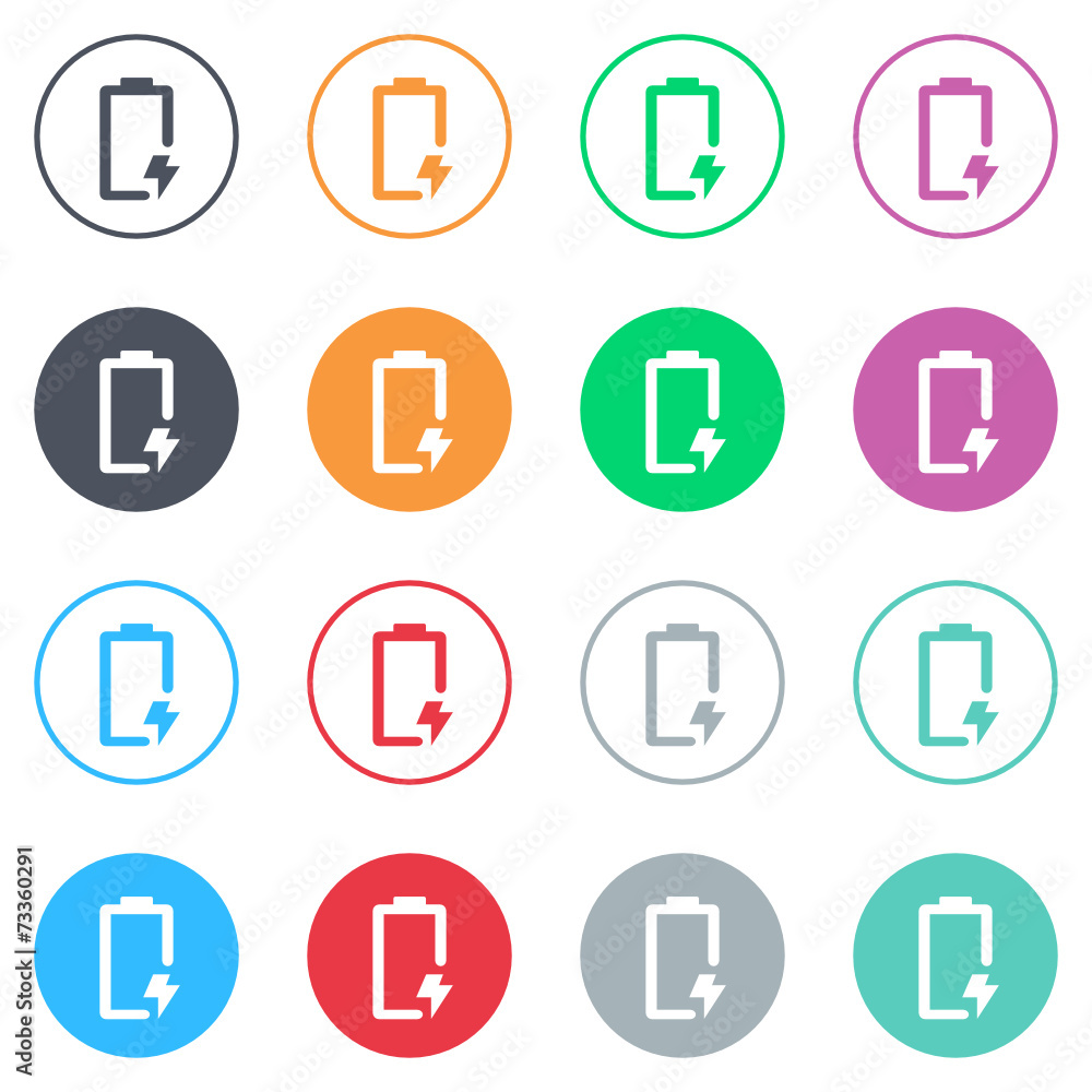 Vector flat iButtons Vector flat iButtons