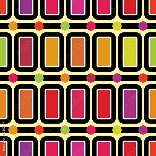 Seamless geometric abstract colorful pattern