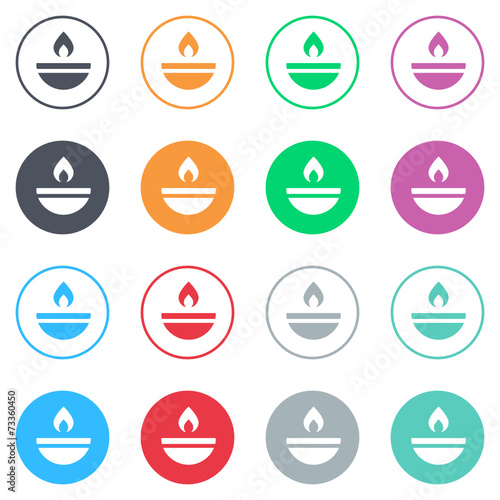 Vector flat iButtons
