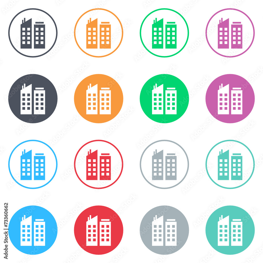 Vector flat iButtons Vector flat iButtons