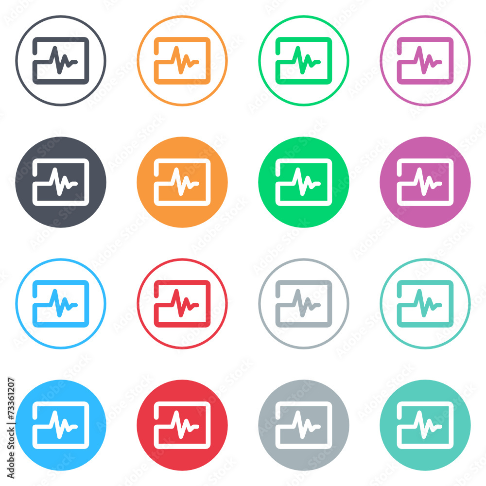 Vector flat iButtons Vector flat iButtons