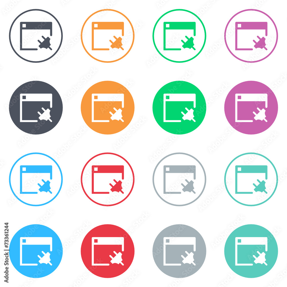 Vector flat iButtons Vector flat iButtons
