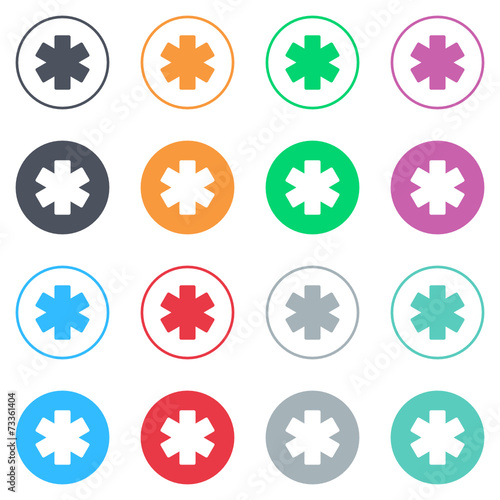 Vector flat iButtons