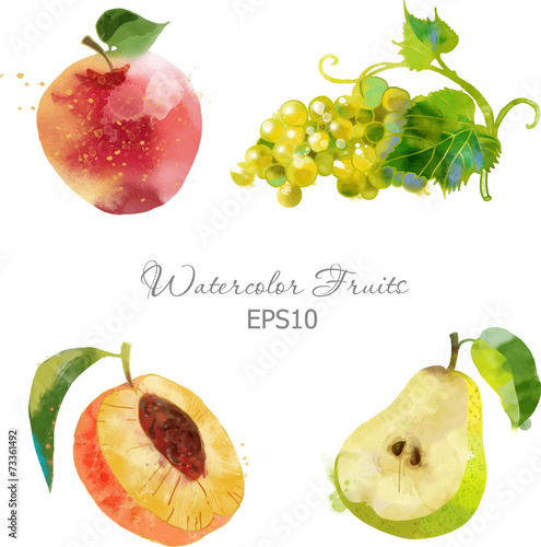 apple,grape,peach,pear