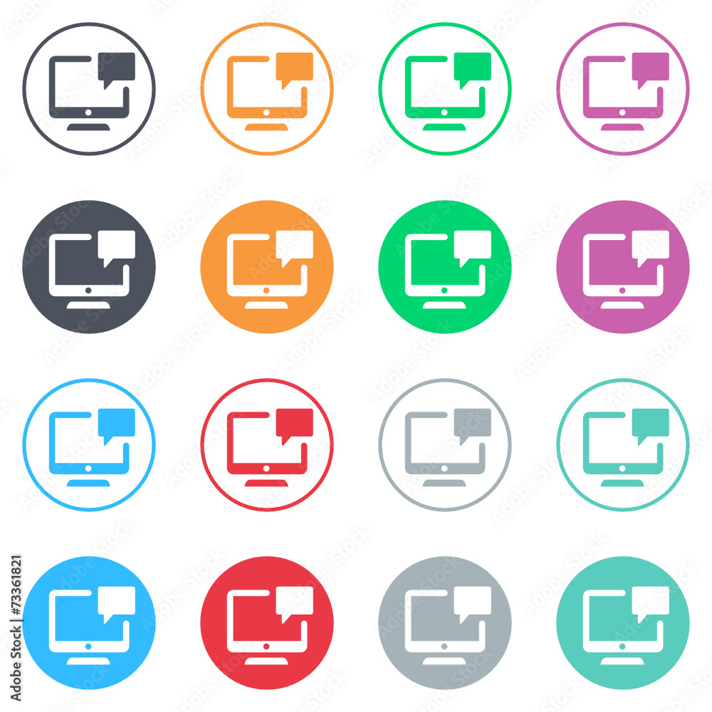Vector flat iButtons Vector flat iButtons
