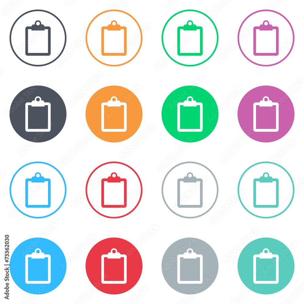 Vector flat iButtons Vector flat iButtons