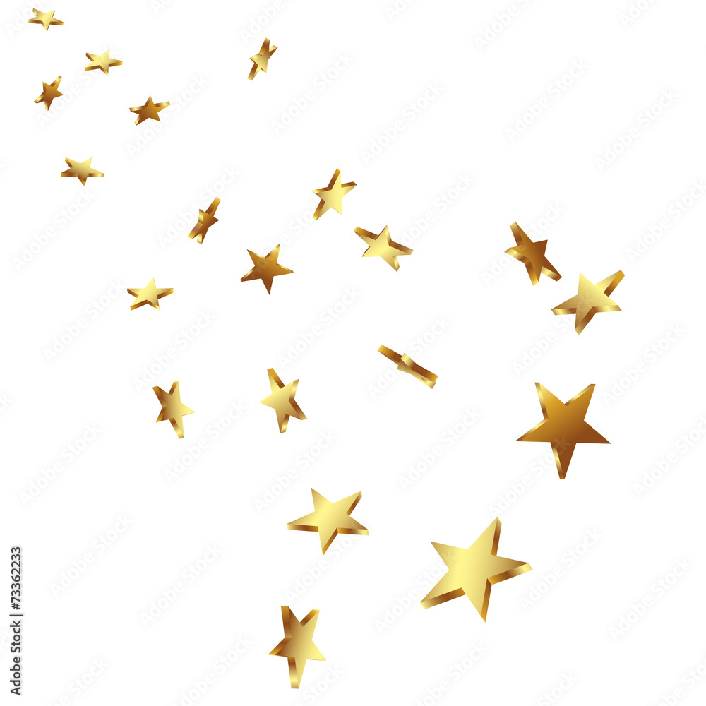 Sterne, Goldsterne, goldene Sterne, fallende, falling Star, 3D Sterne, Goldsterne, goldene Sterne, fallende, falling Star, 3D