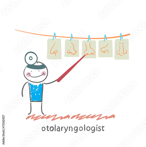 otolaryngologist show pictures with their noses